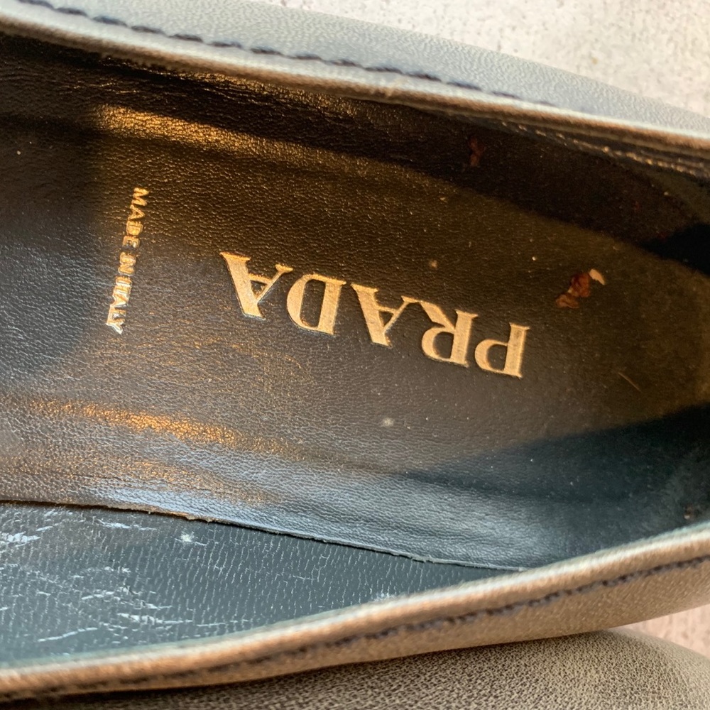 Prada Grey Loafers - Picture 6 of 8